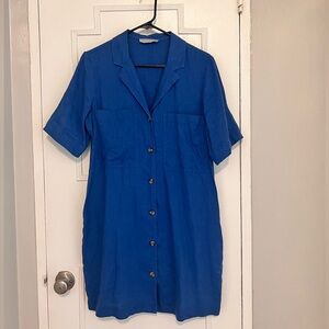 Like-new Everlane linen shirt dress!